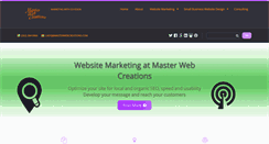 Desktop Screenshot of masterwebcreations.com